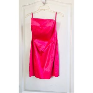 Isaac Mizrahi Fuchsia Strapless Cocktail Dress